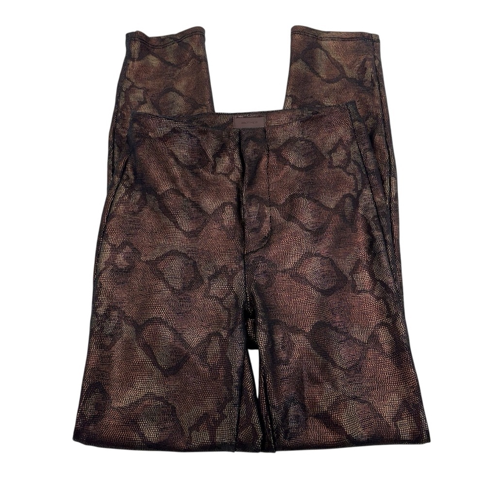 MOTHER High Waisted The Looker 24 Black Snake Skin Pants - Picture 16 of 16